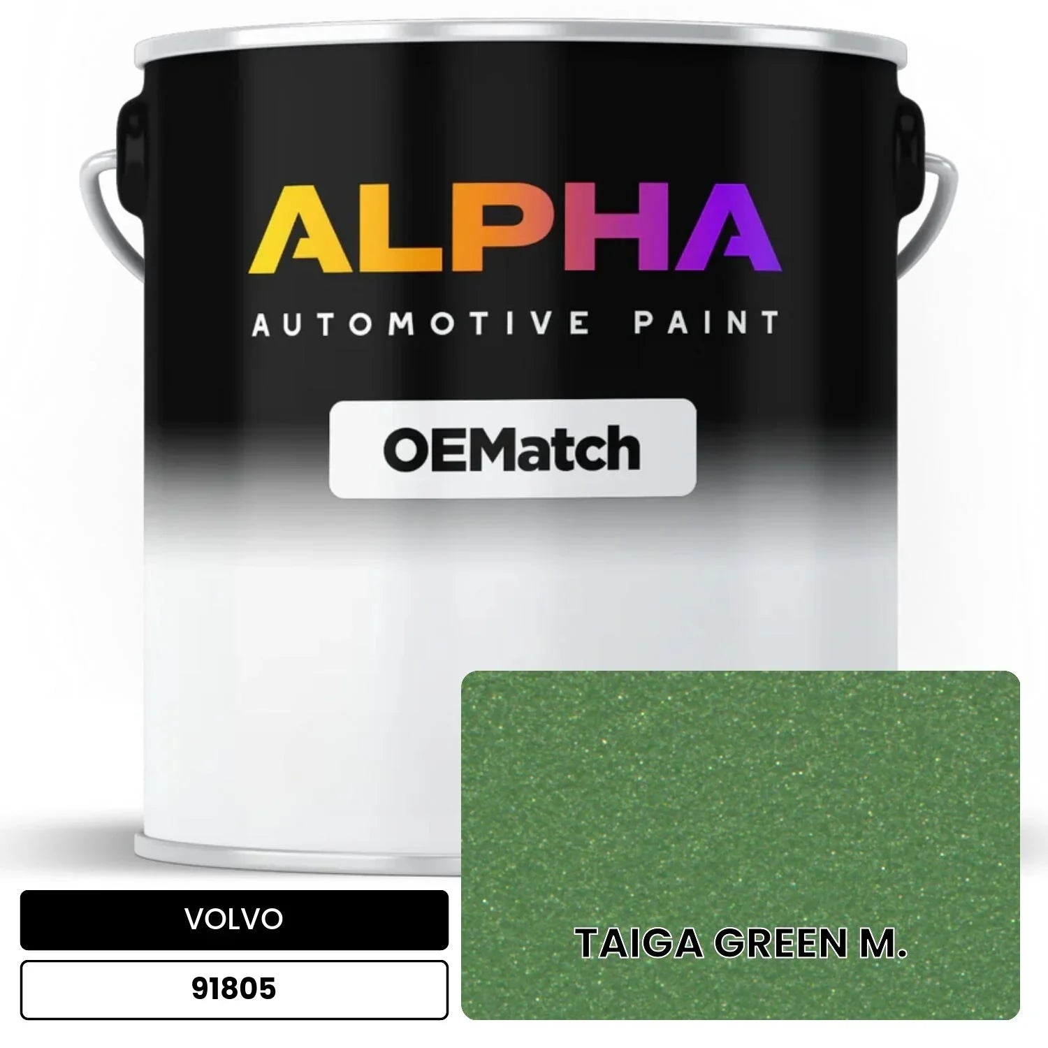 VOLVO TAIGA GREEN M. 91805 OEMatch Basecoat