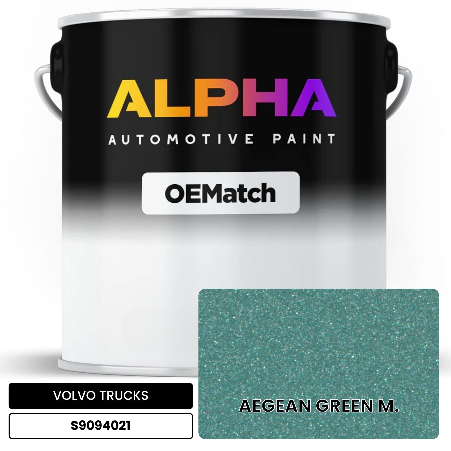 VOLVO TRUCKS AEGEAN GREEN M. S9094021 OEMatch Basecoat