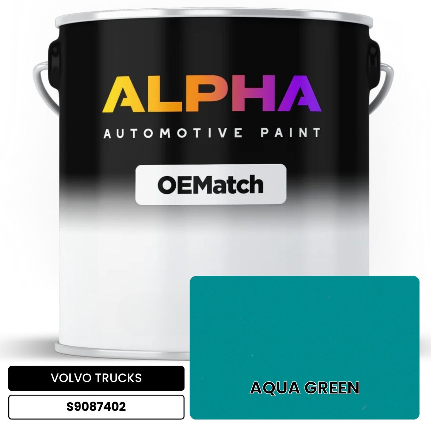 VOLVO TRUCKS AQUA GREEN S9087402 OEMatch Basecoat