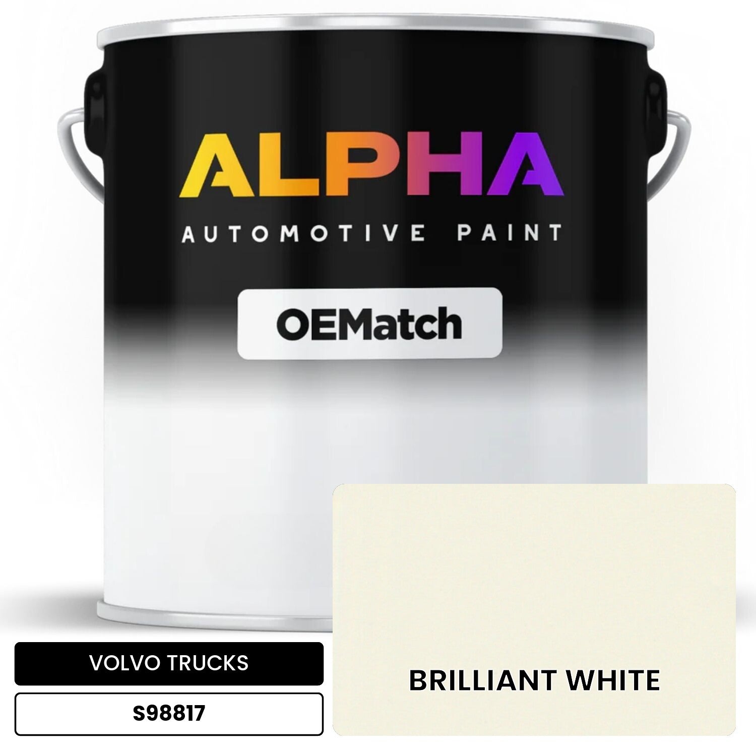 VOLVO TRUCKS BRILLIANT WHITE S98817 OEMatch Basecoat