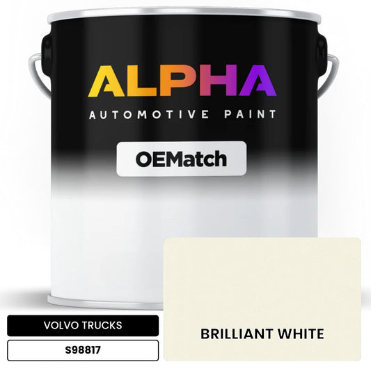 VOLVO TRUCKS BRILLIANT WHITE S98817 OEMatch Basecoat