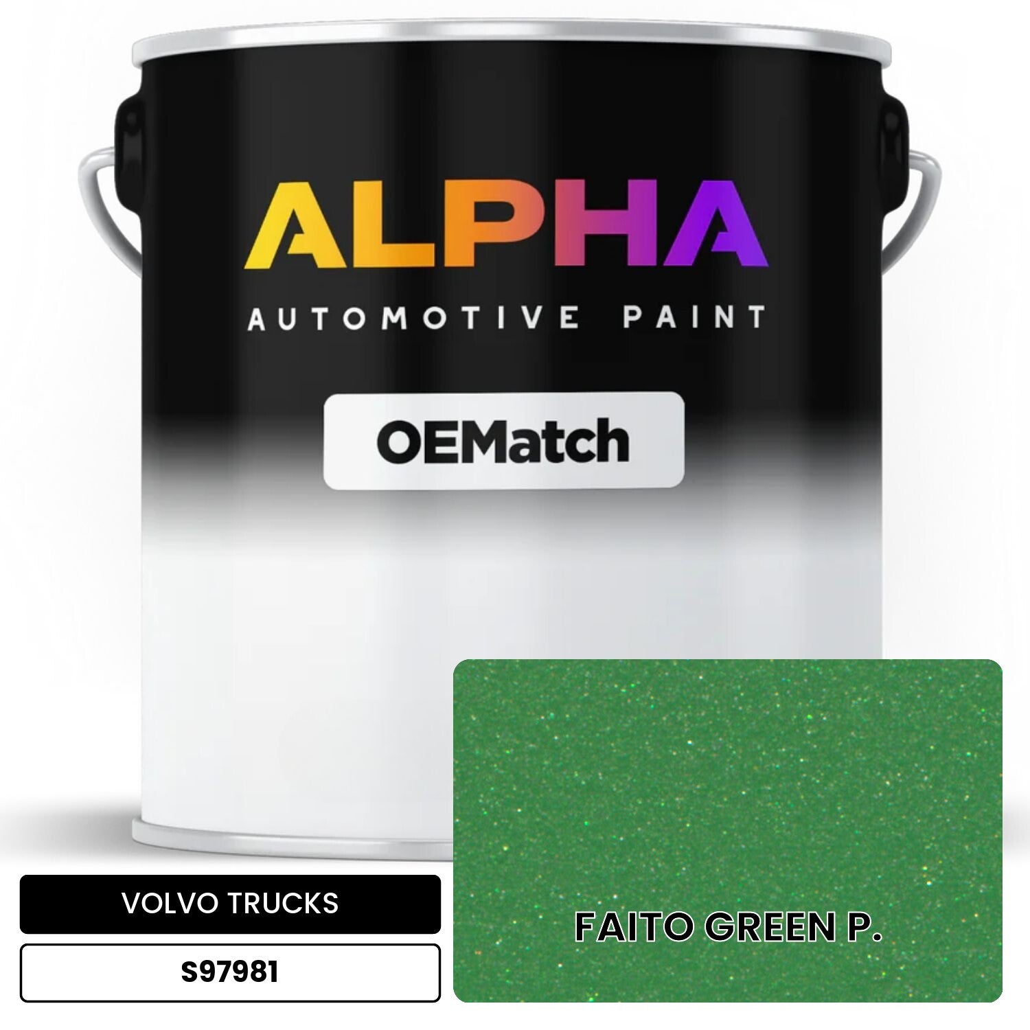 VOLVO TRUCKS FAITO GREEN P. S97981 OEMatch Basecoat