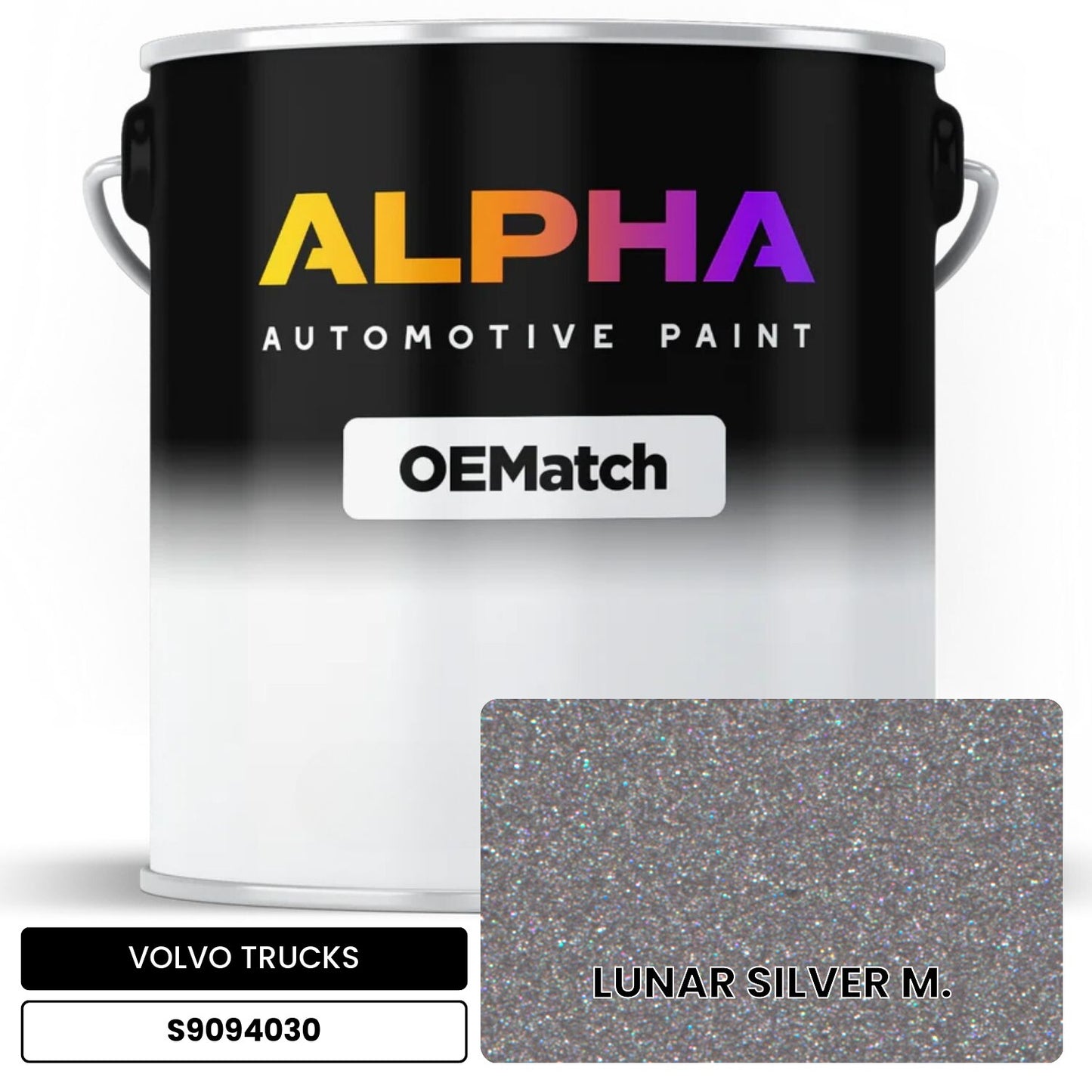 VOLVO TRUCKS LUNAR SILVER M. S9094030 OEMatch Basecoat