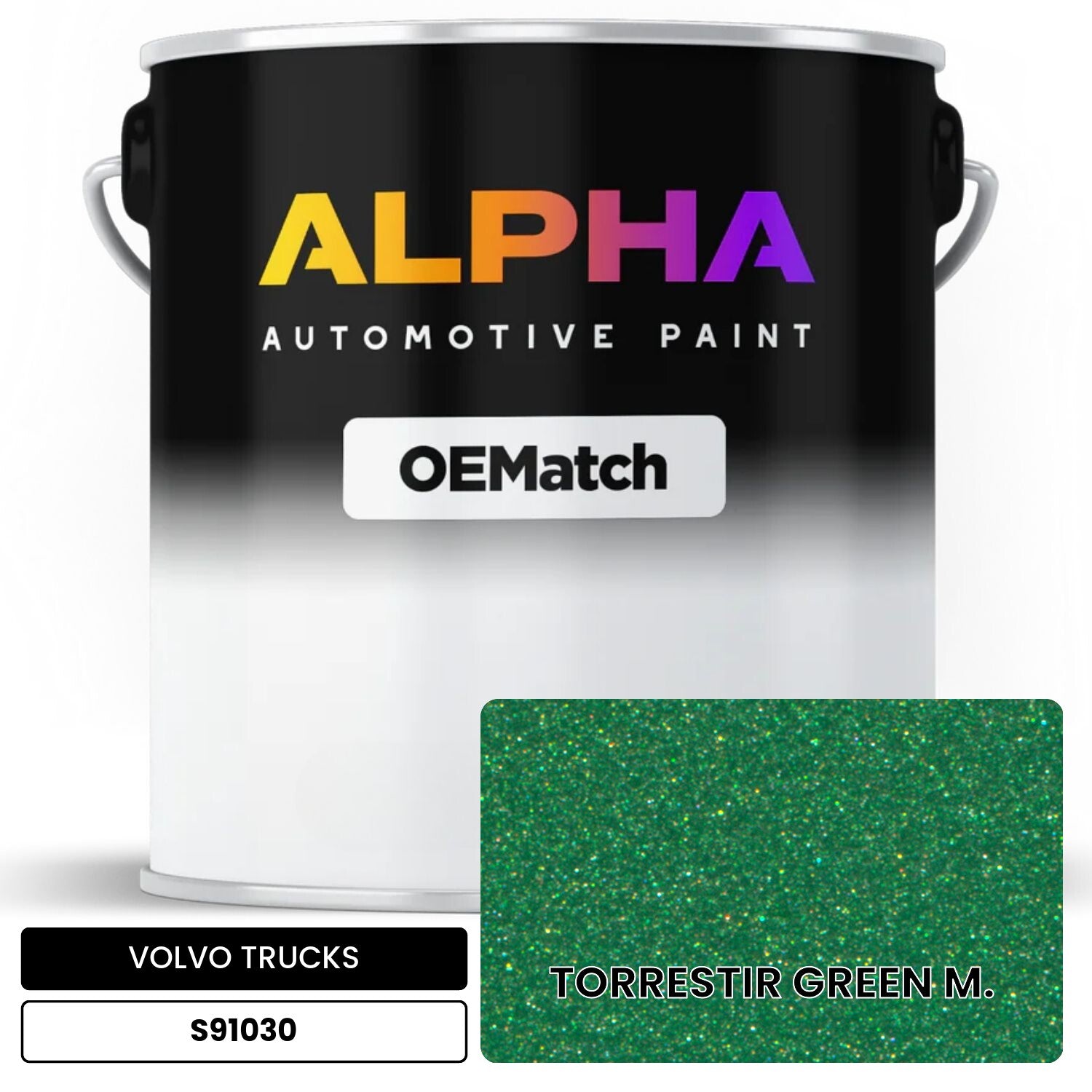 VOLVO TRUCKS TORRESTIR GREEN M. S91030 OEMatch Basecoat