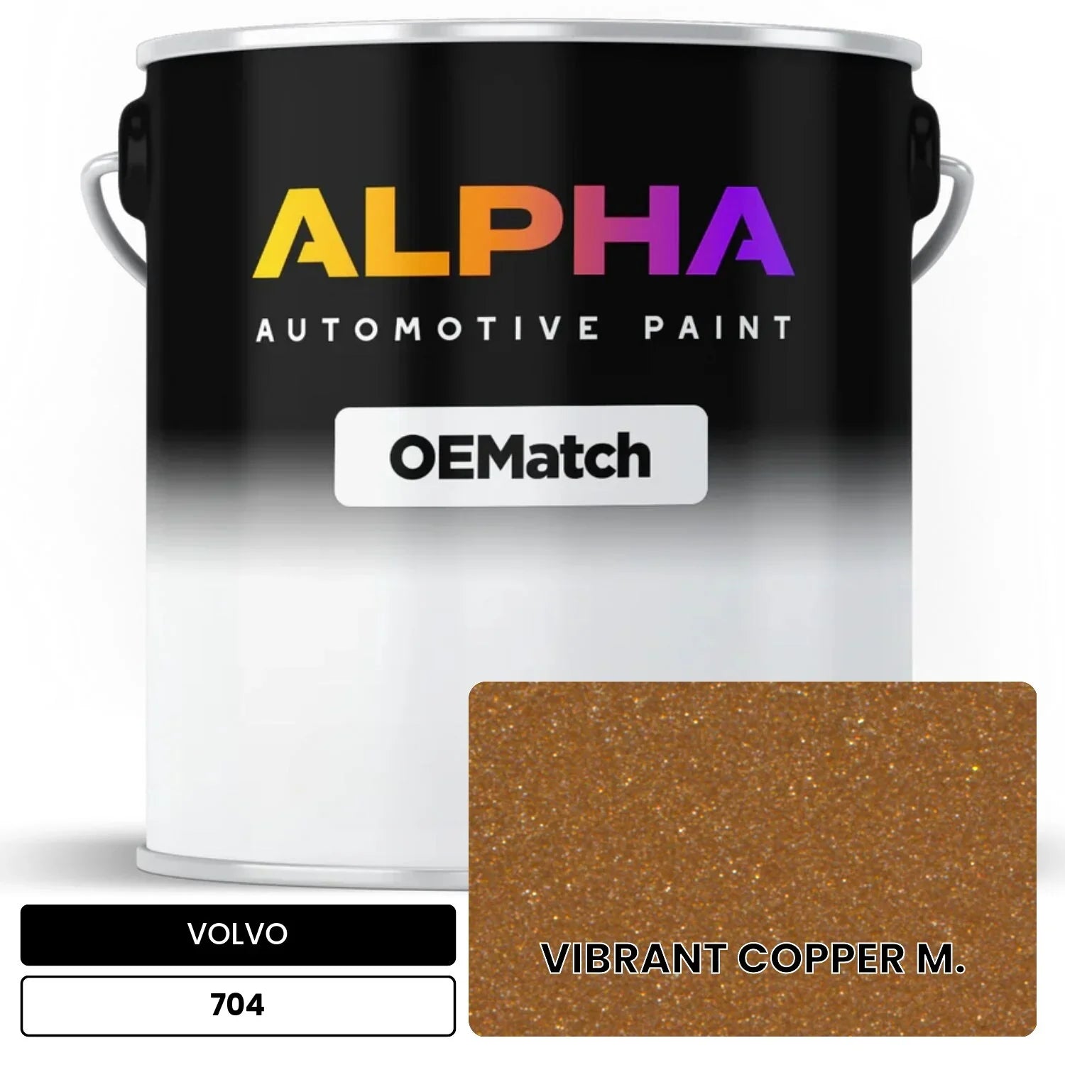 VOLVO VIBRANT COPPER M. 704 OEMatch Basecoat