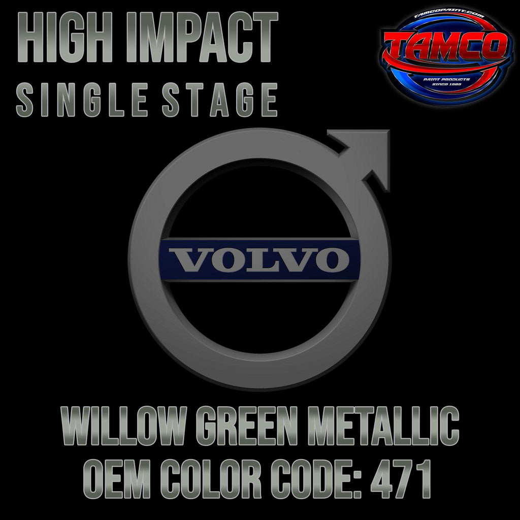 Volvo Willow Green Metallic | 471 | 2006-2008 | OEM High Impact Single Stage - The Spray Source - Tamco Paint Manufacturing