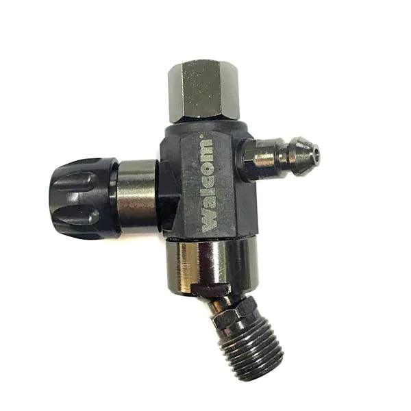 Walcom PRESSURE REGULATOR ONLY with quick release for carbon fiber digital gauge (gauge is NOT included)- SWIVEL Connection - The Spray Source - Walcom