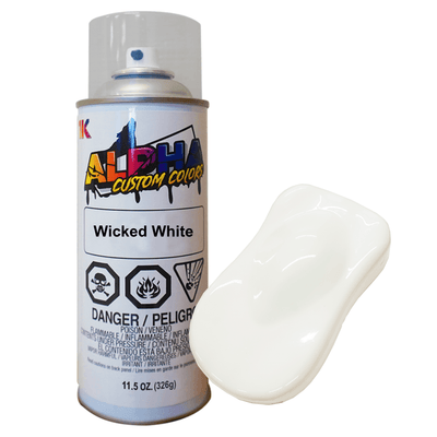 Wicked White Spray Can Midcoat - The Spray Source - Alpha Pigments