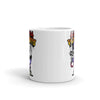 Wolf Painting | Alpha Pigments | White glossy mug - The Spray Source - The Spray Source