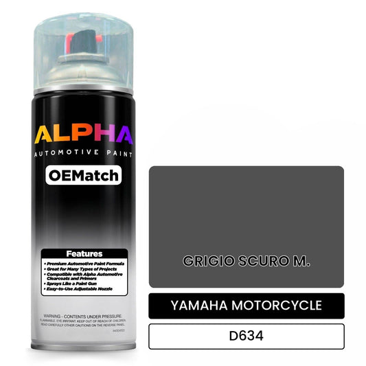 YAMAHA MOTORCYCLE GRIGIO SCURO M. D634 OEMatch Spraycan