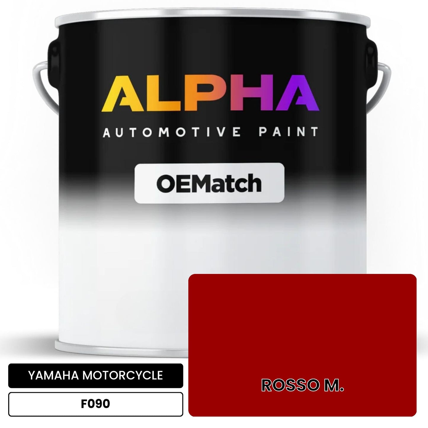 YAMAHA MOTORCYCLE ROSSO M. F090 OEMatch Basecoat