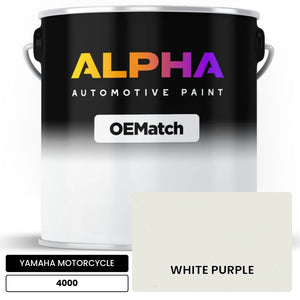 YAMAHA MOTORCYCLE WHITE PURPLE 4000 | OEMatch Automotive Basecoat