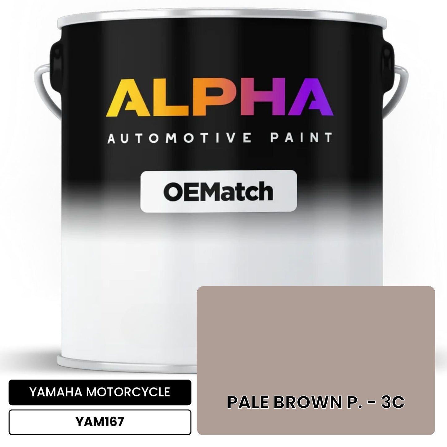 YAMAHA MOTORCYCLE PALE BROWN P. - 3C YAM167 OEMatch Basecoat