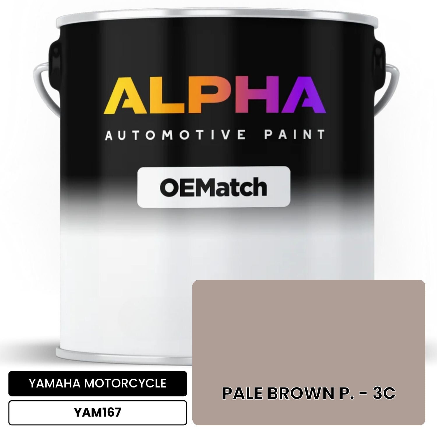 YAMAHA MOTORCYCLE PALE BROWN P. - 3C YAM167 OEMatch Basecoat
