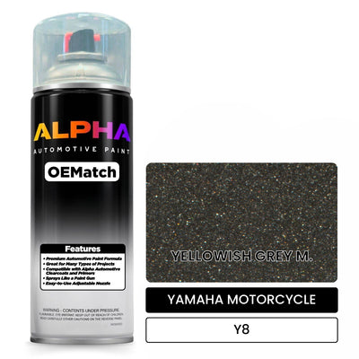 YAMAHA MOTORCYCLE YELLOWISH GREY M. Y8 | OEMatch Automotive Spraycan