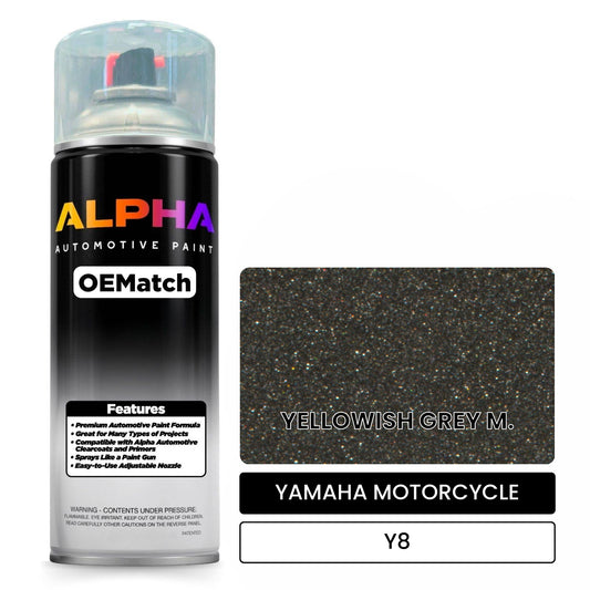 YAMAHA MOTORCYCLE YELLOWISH GREY M. Y8 OEMatch Spraycan