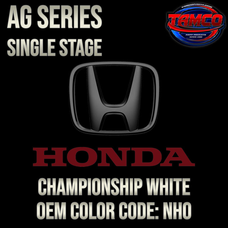 Honda Championship White | NH0 | 1997-2001;2018-2020 | OEM AG Series Single Stage - The Spray Source - Tamco Paint Manufacturing