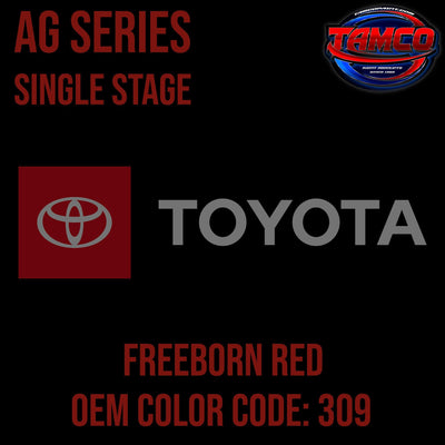 Toyota Freeborn Red | 309 | 1972-1984 | OEM AG Series Single Stage - The Spray Source - Tamco Paint Manufacturing