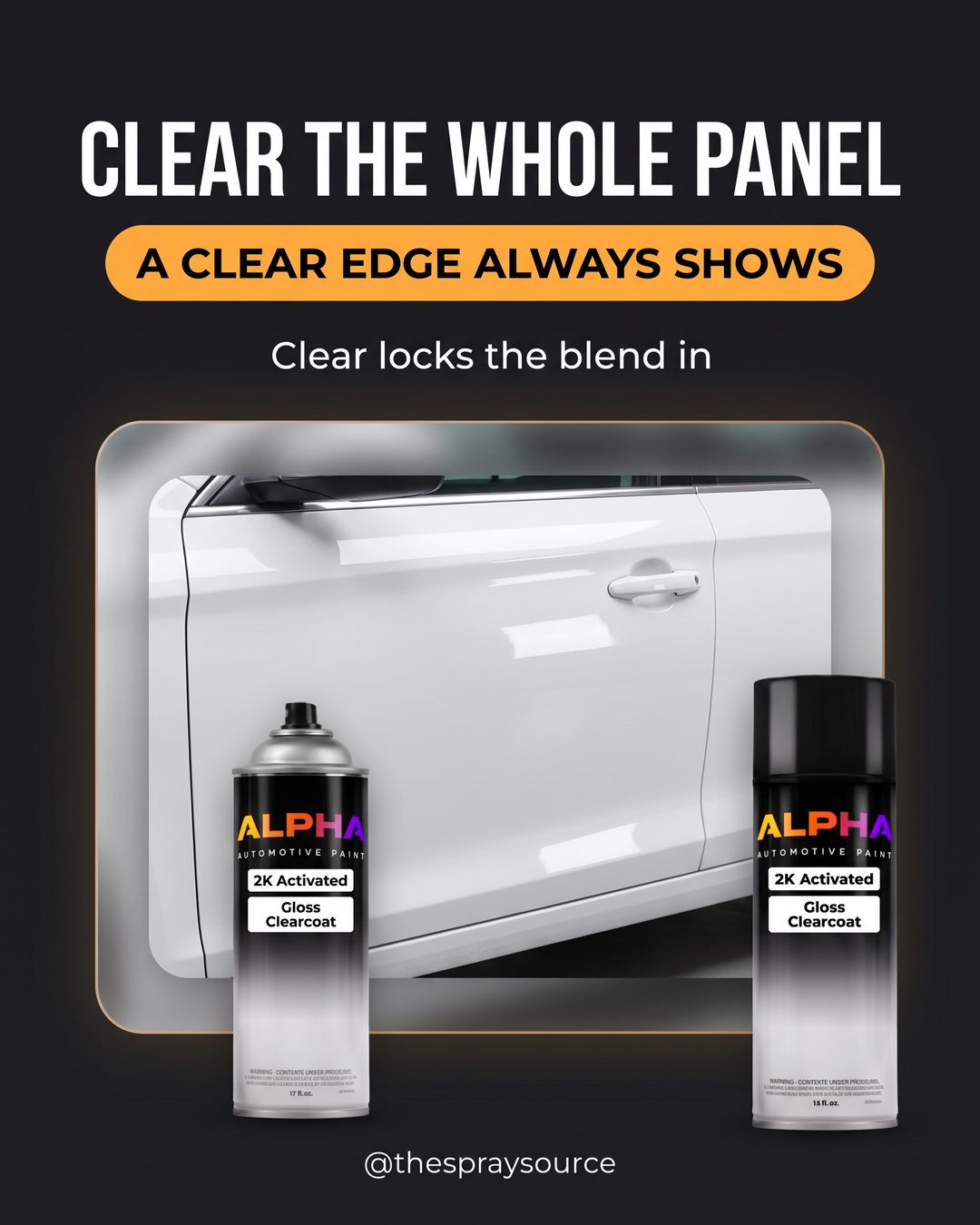 Clear the whole panel: a clear edge always shows