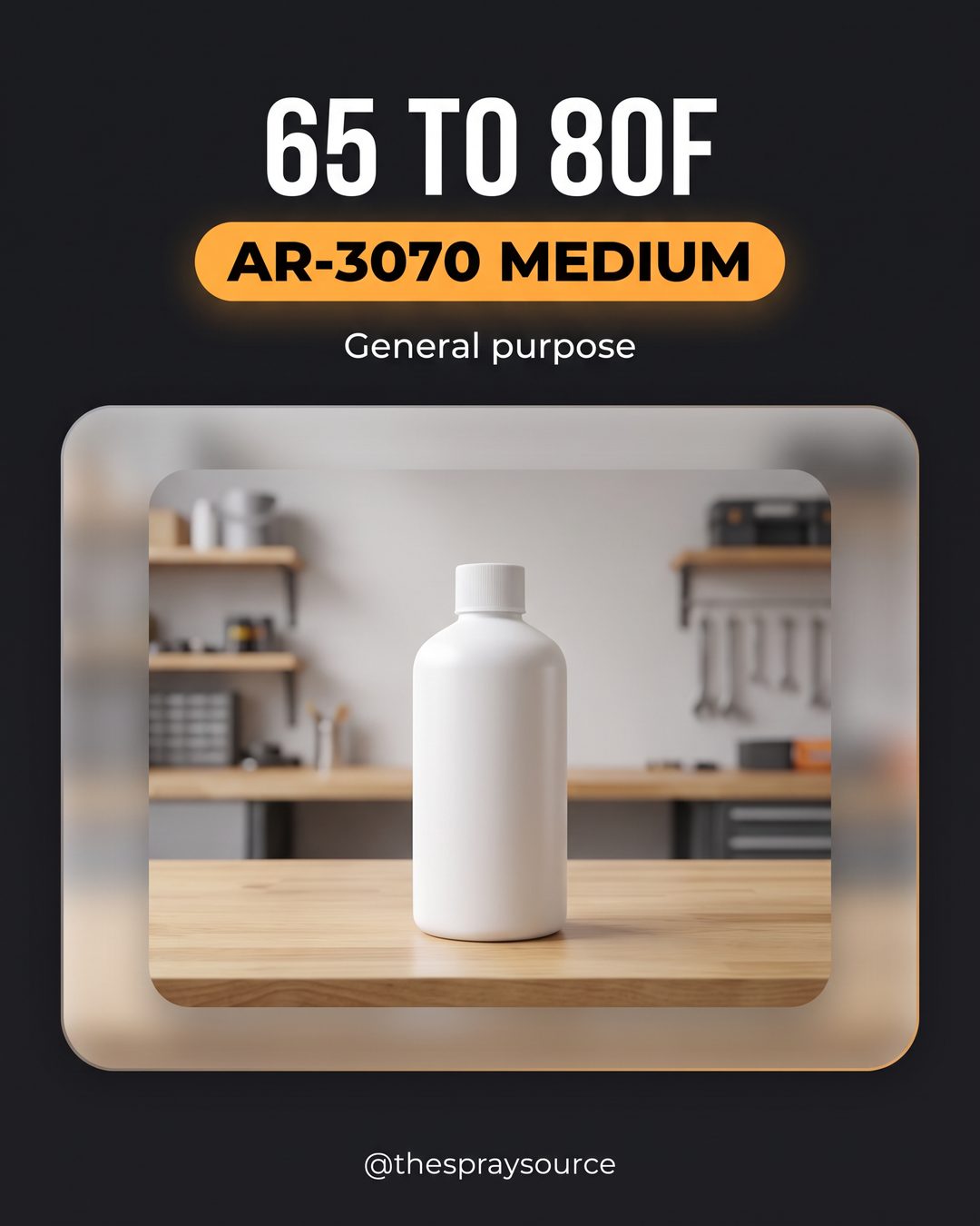 65 to 80F: AR-3070 medium