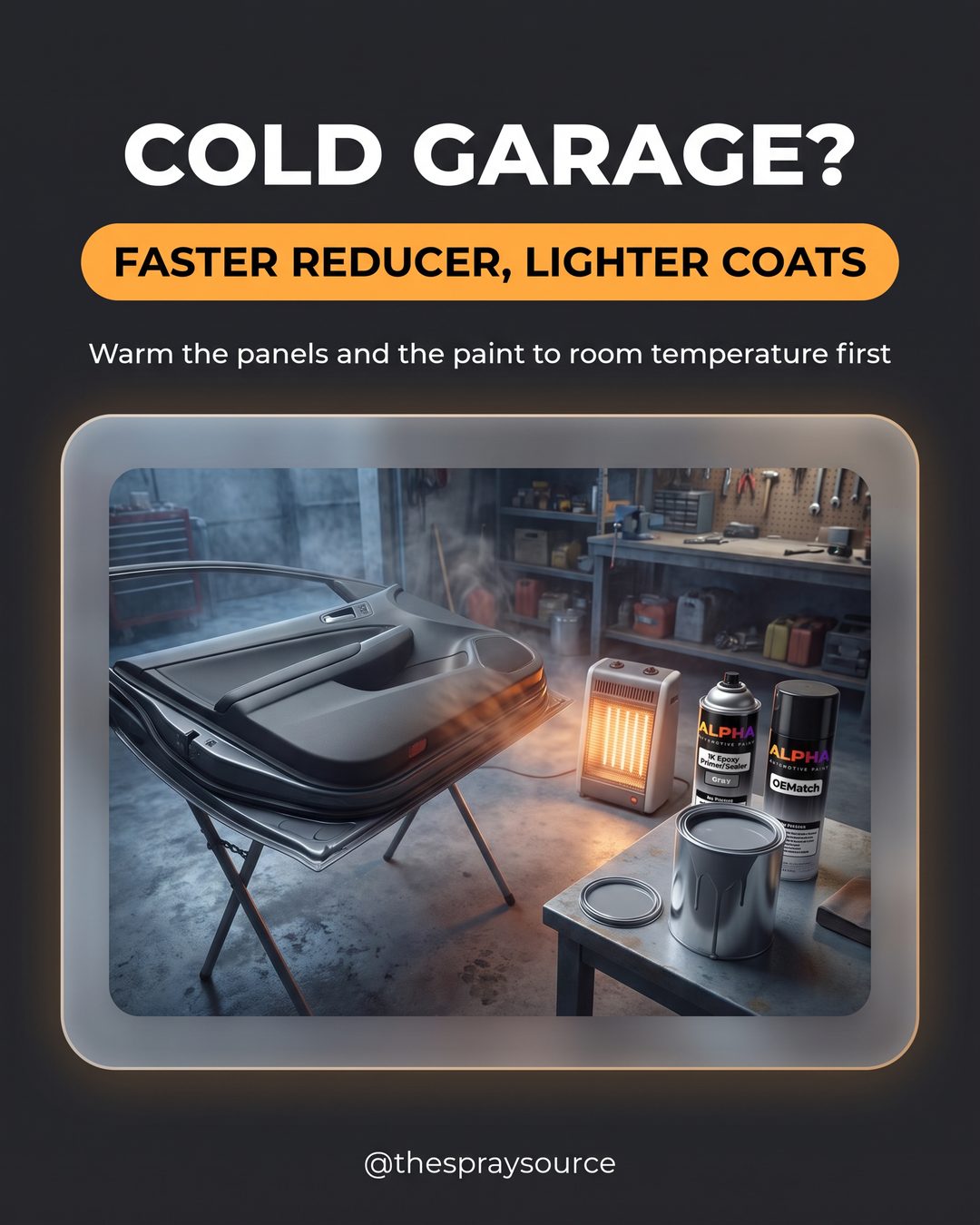 Cold garage?: faster reducer, lighter coats